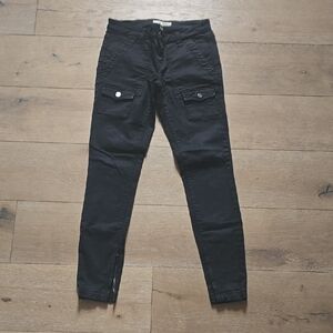 Joie So Real Black Skinny Cargo Jeans Sz 26